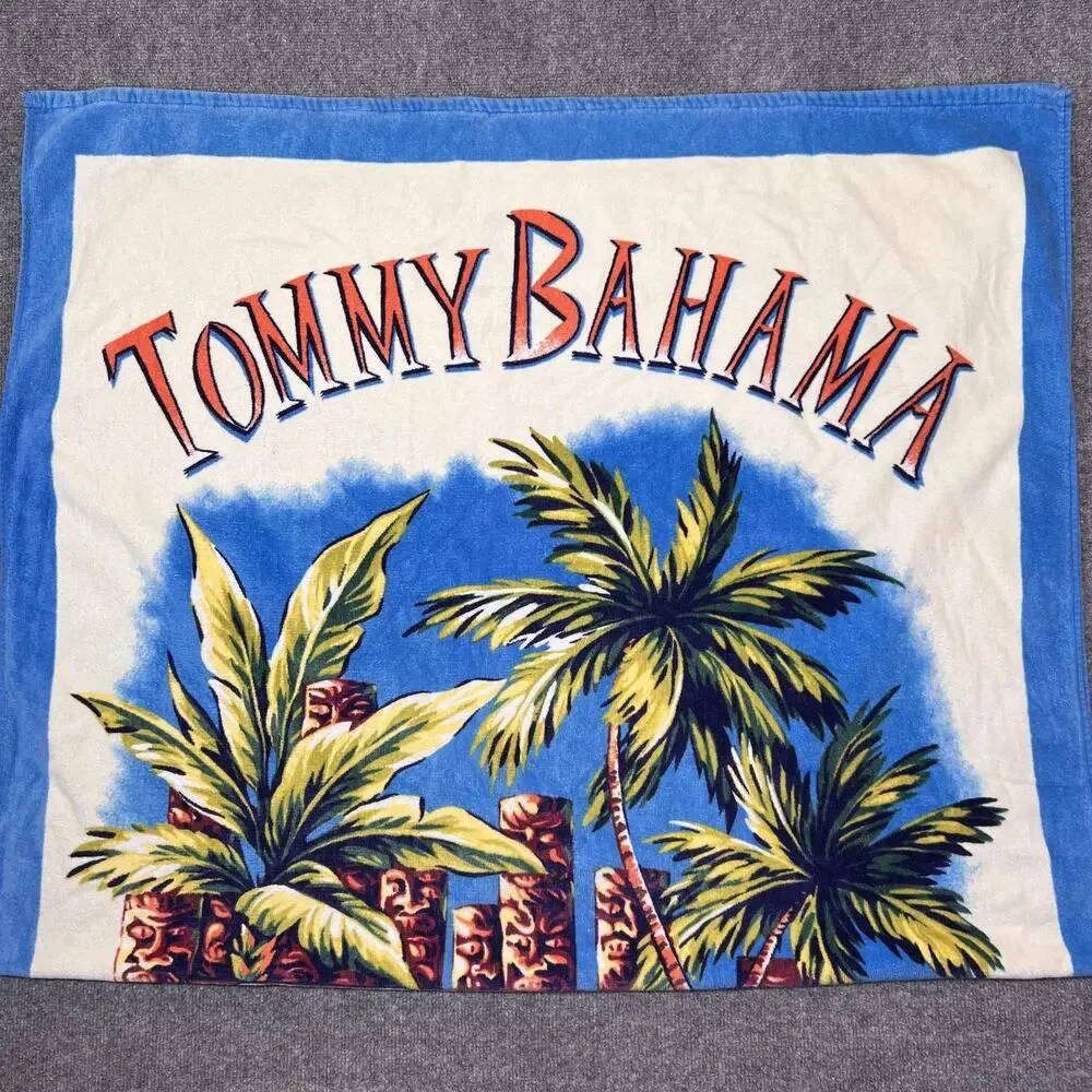 Tommy Bahama Beach Towel Postcard From Paradise Cotton Multicolor